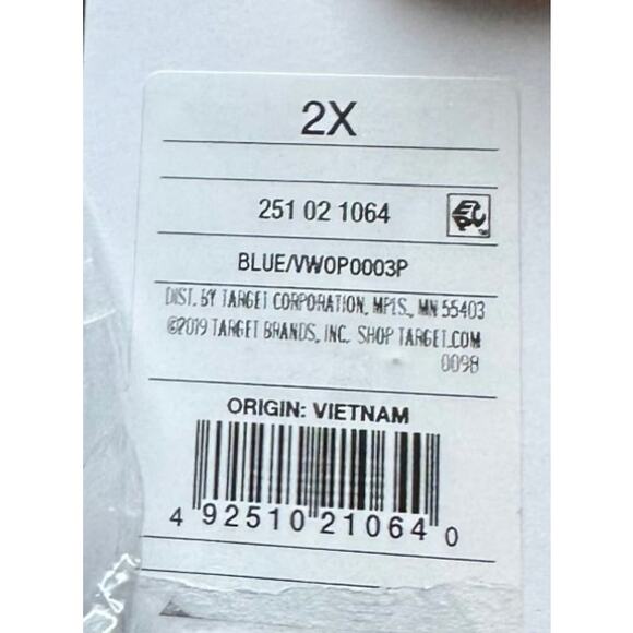 Vineyard Vines Target 2X Bathing Suit Swim One Piece Blue Whale Printed Beach - Picture 9 of 9